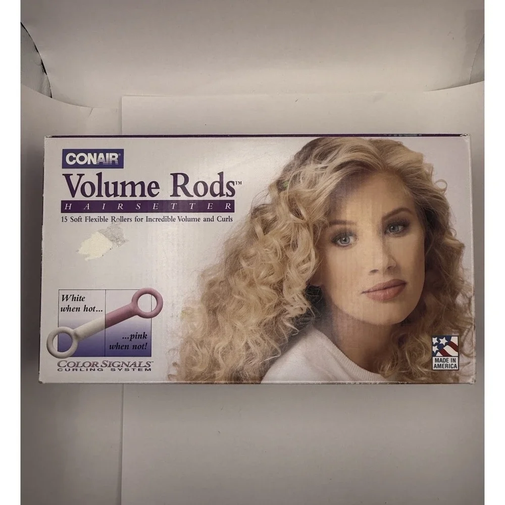 Vintage Conair Volume Rods Hairsetter 15 Heated Soft Rollers Styling Rods Tested